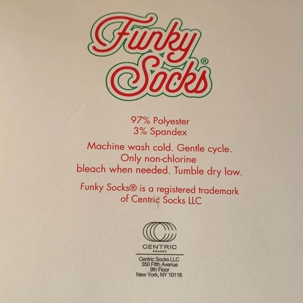 BNWT Funky Socks 4Pack of Socks in Pizza Box